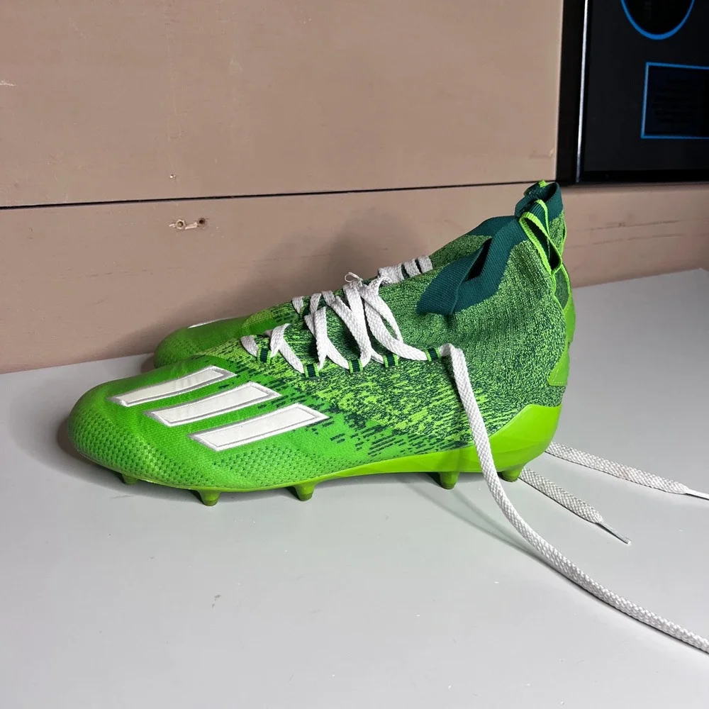 Adidas Adizero Primeknit Football Cleats Solar Green Size 12.5‎ Mens EH3420